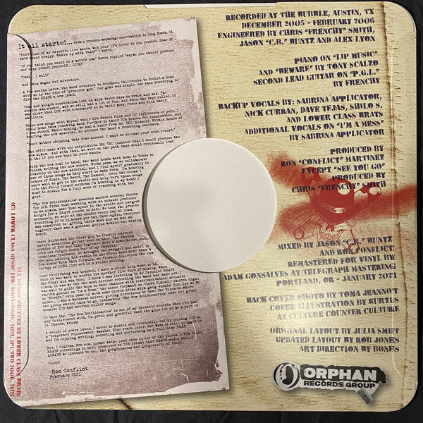 Lower Class Brats : The New Seditionaries (LP, Album, Ltd, RE, Ora)