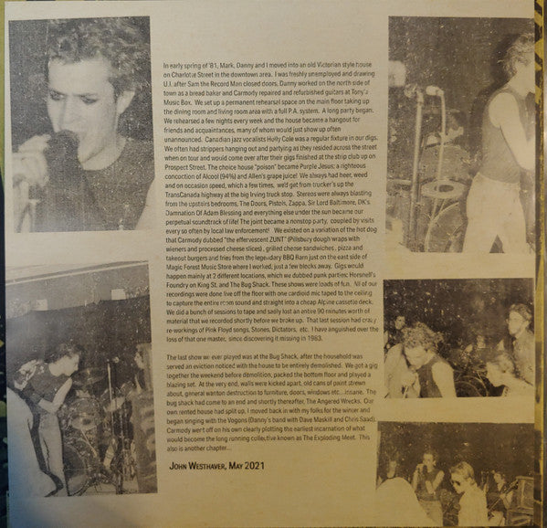 The Angered Wrecks : Bennies, Booze And R&R 1981 (LP, Ltd)