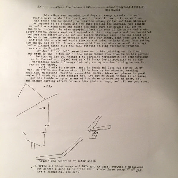 Willy Mason : Where The Humans Eat (LP, Album)