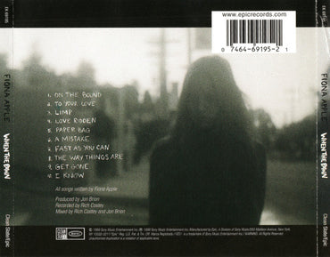Fiona Apple : When The Pawn Hits The Conflicts He Thinks Like A King What He Knows Throws The Blows When He Goes To The Fight And He'll Win The Whole Thing 'Fore He Enters The Ring There's No Body To Batter When Your Mind Is Your Might So When You Go Solo, You Hold You (CD, Album, Enh)