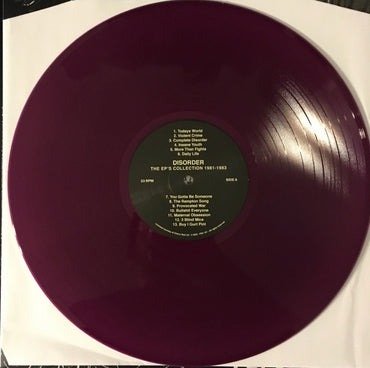 Disorder (3) : The EP's Collection 1981-1983 (LP, Comp, Pur)