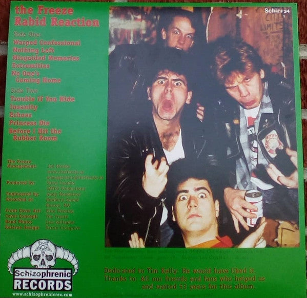 The Freeze : Rabid Reaction (LP, Album, RE)