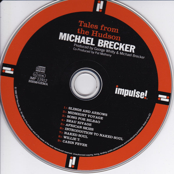 Michael Brecker : Tales From The Hudson (CD, Album)