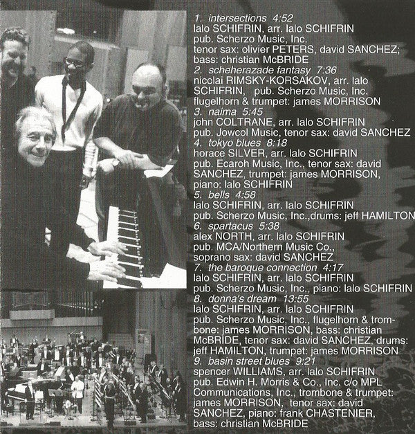 Lalo Schifrin : Intersections (Jazz Meets The Symphony #5) (CD, Album)