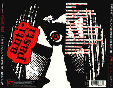 Anti-Pasti : No Government: The Best Of (CD, Album, Comp)