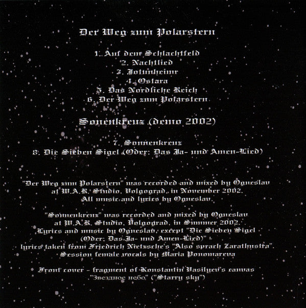 Sieg : Der Weg Zum Polarstern / Sonnenkreuz (CD, Comp)