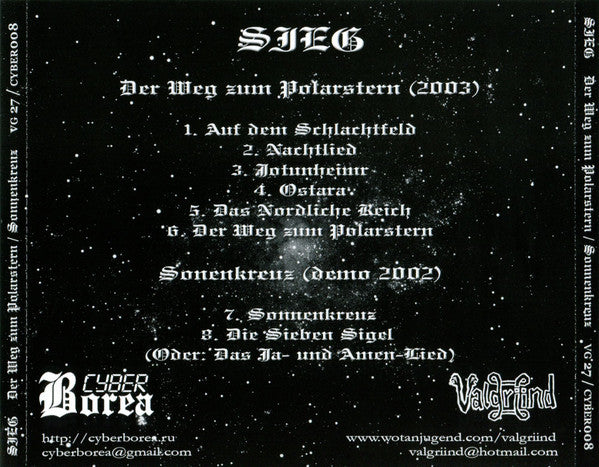 Sieg : Der Weg Zum Polarstern / Sonnenkreuz (CD, Comp)