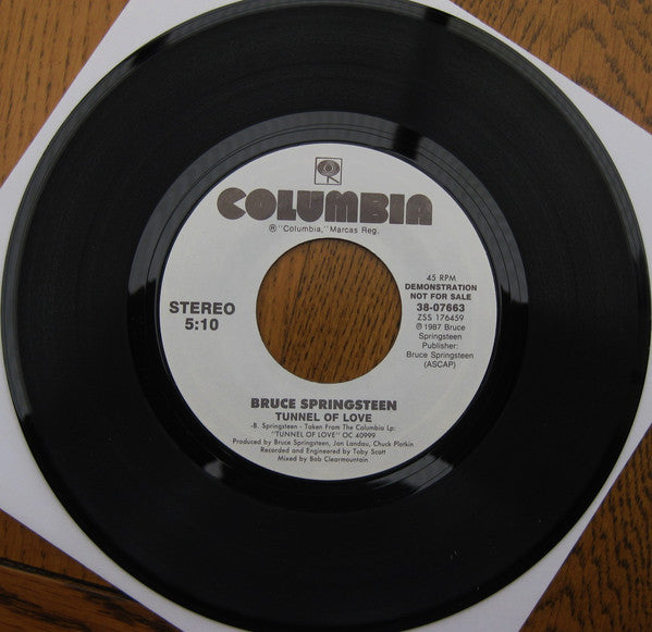 Bruce Springsteen : Tunnel Of Love (7", Promo)
