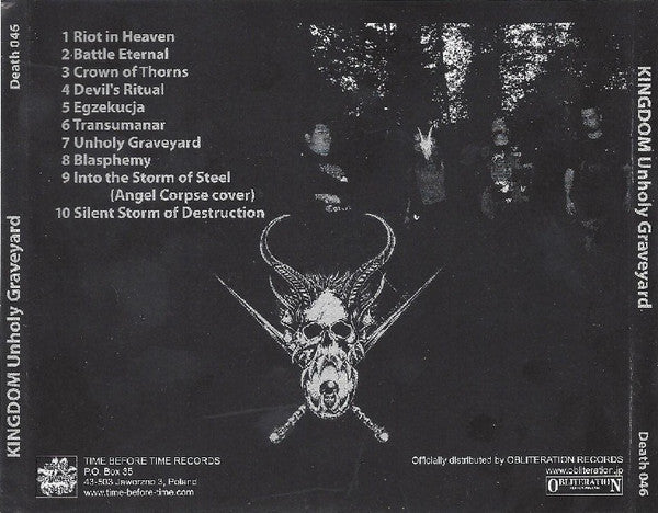 Kingdom (9) : Unholy Graveyard (CD, Album, Ltd)