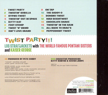 Los Straitjackets With The World Famous Pontani Sisters And Kaiser George : Twist Party!!! (CD, Album + DVD-V, NTSC)