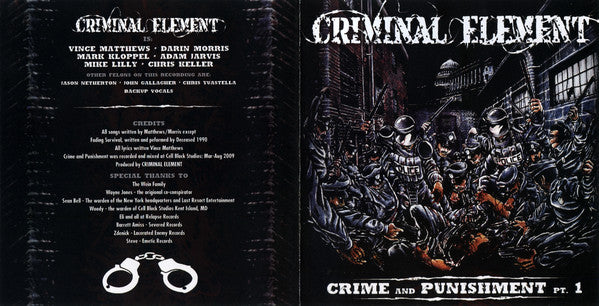 Criminal Element (2) : Crime And Punishment Pt.1 (CD, EP)