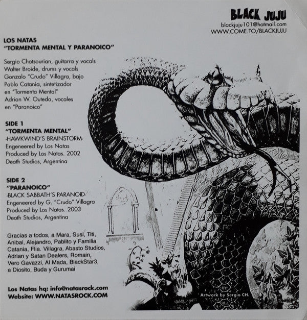 Los Natas : Tormenta Mental (7", Single, Ltd)