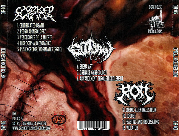 Oxidised Razor / Gutsaw / Rott : Optical Hook Dissection (CD, Album)
