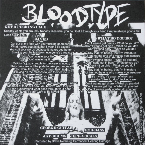 Inj/Sys / Bloodtype : Inj/Sys / Bloodtype (7", Red)