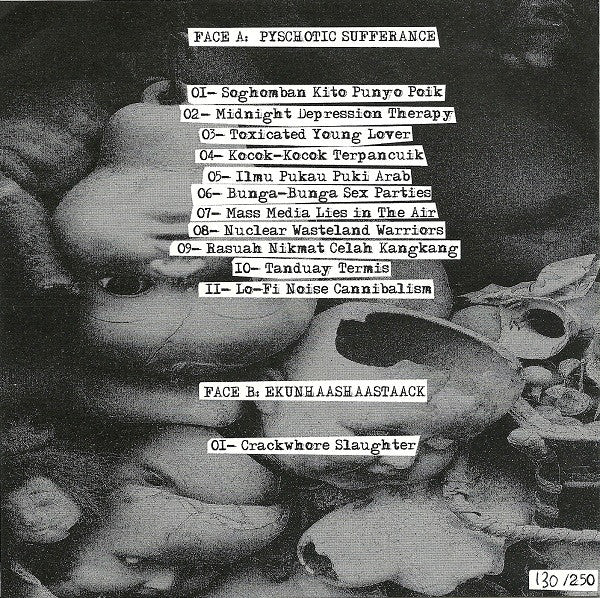 Psychotic Sufferance / Ekunhaashaastaack : Psychotic Sufferance / Ekunhaashaastaack (7", Ltd, Red)