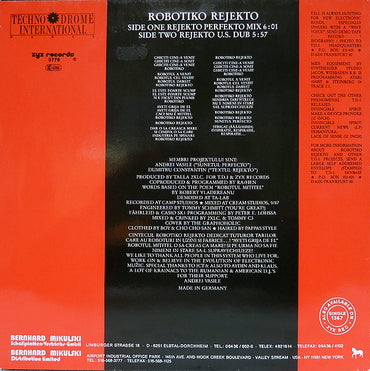 Robotiko Rejekto : Rejekto! (12", Dif)
