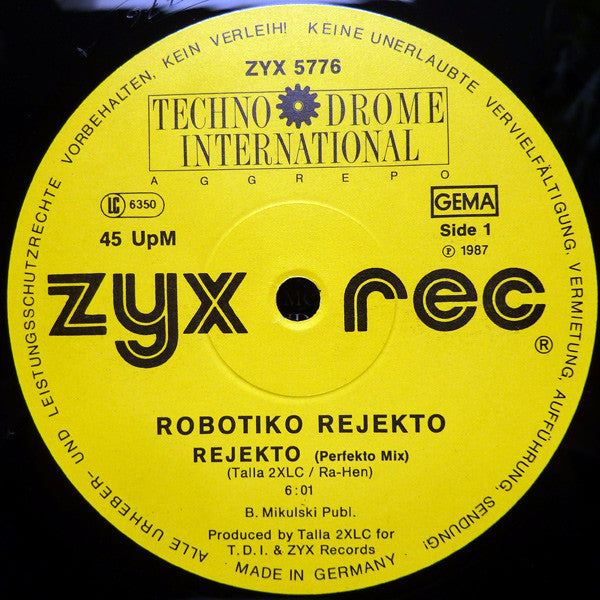 Robotiko Rejekto : Rejekto! (12", Dif)