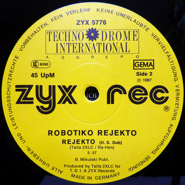 Robotiko Rejekto : Rejekto! (12", Dif)