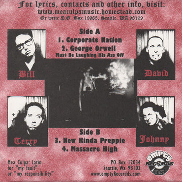 Mea Culpa (4) : Corporate Nation (7", EP)