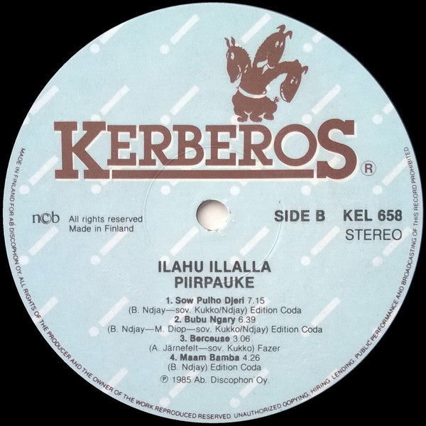 Piirpauke, Badu N'Djay* : Ilahu Illalla (LP, Album)