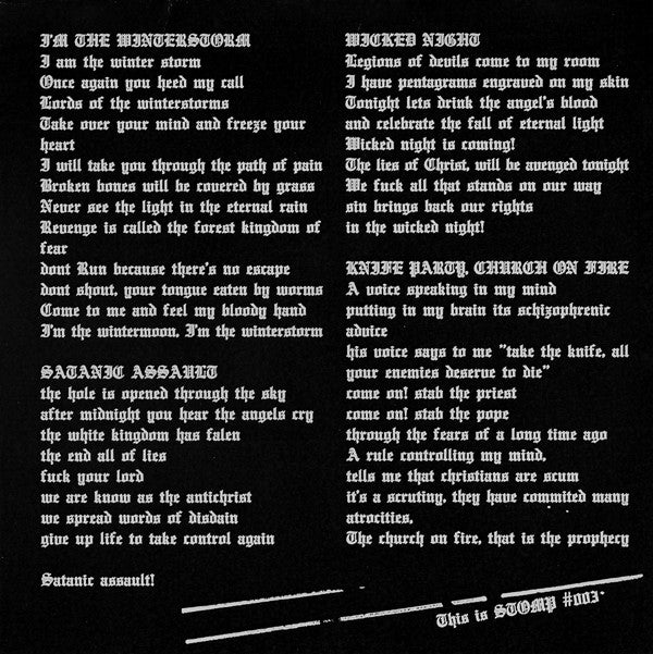 Winterstorm : Demo 2009 (7", Ltd, Num)