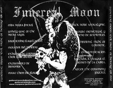 Funereal Moon : Evil Night Of Heresy (CD, Album, Ltd)