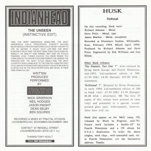 Various : Under The Skin Volume Two (7")