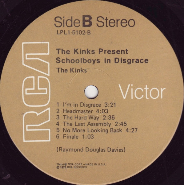 The Kinks : Schoolboys In Disgrace (LP, Album)