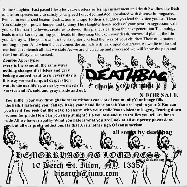 Deathbag / Witch Hunt : Deathbag / Witch Hunt (7", Gre)