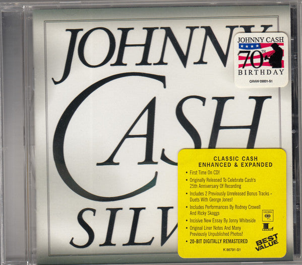 Johnny Cash : Silver (CD, Album, RE)