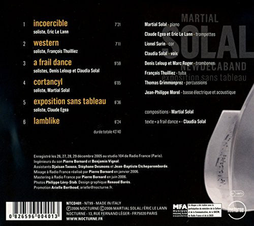 Buy Martial Solal : Newdecaband - Expositions Sans Tableau CD