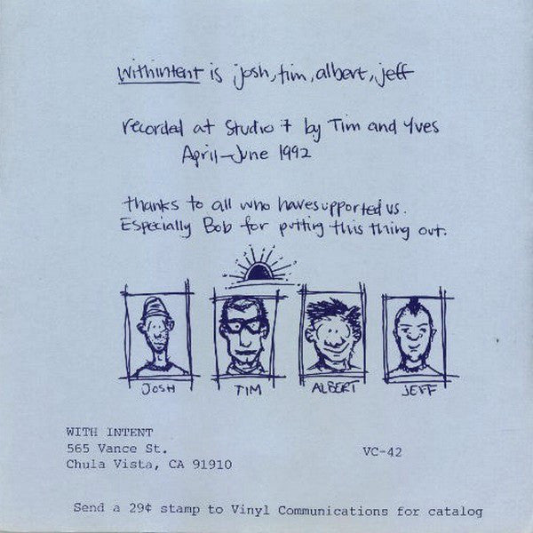 Withintent : Withintent (7")