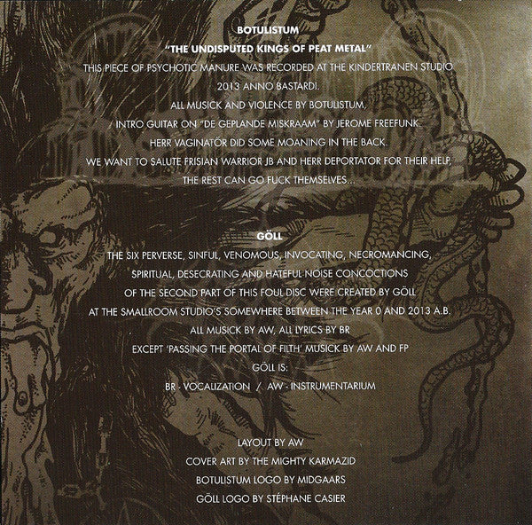 Botulistum / Göll : Botulistum / Göll (CD, Album)