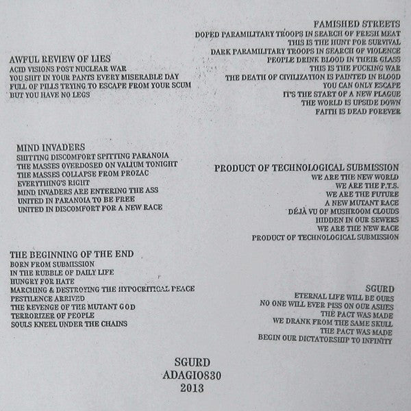 Sgurd : The Beginning Of The End (7", EP)