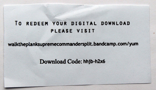 Walk The Plank (2) / Supreme Commander : Split 7" (7", EP)