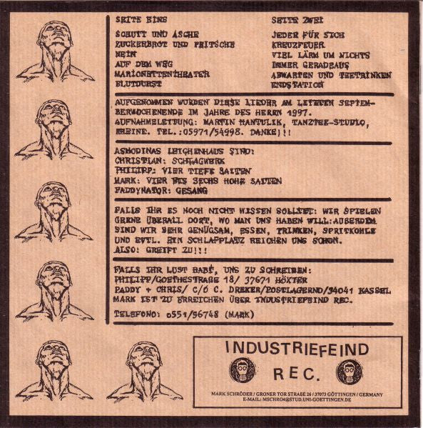 Asmodinas Leichenhaus : Asmodinas Leichenhaus (7")