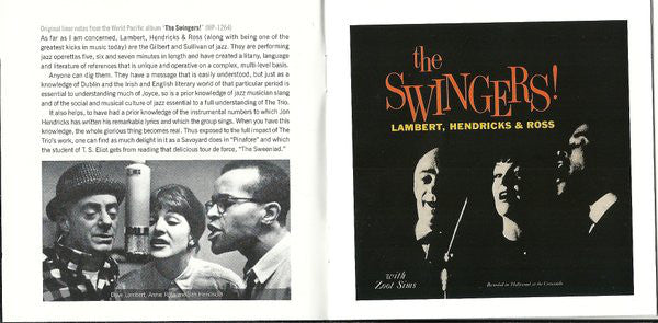 Zoot Sims Meets Lambert, Hendricks & Ross : Los Angeles 1959 (2xCD, Comp)