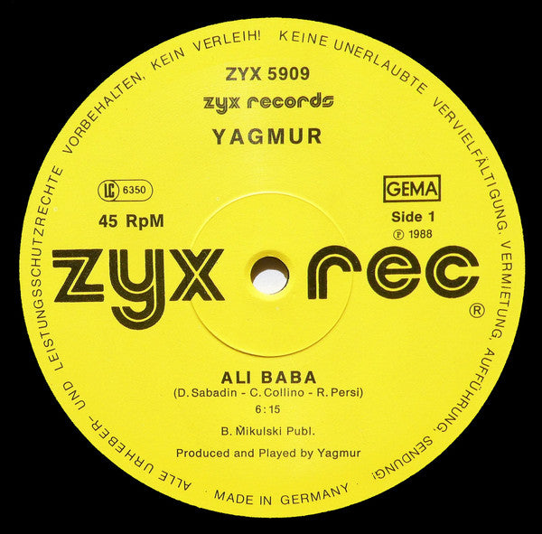 Yağmur : Ali Baba (12")
