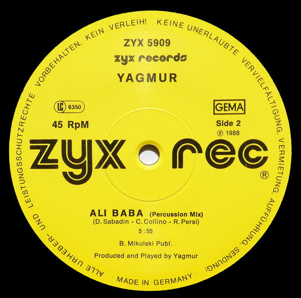 Yağmur : Ali Baba (12")