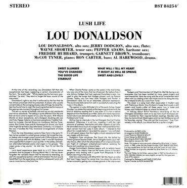 Lou Donaldson : Lush Life (LP, Album, RE, RM)