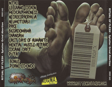 Ritual Of Flesh : Splatter Grind Abortion (CD, Album)