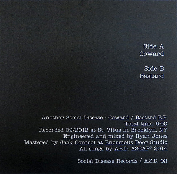 Another Social Disease : Coward / Bastard (7", EP)