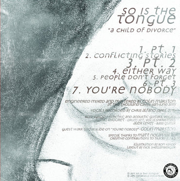 So Is The Tongue : A Child of Divorce (LP, Album, Ltd)
