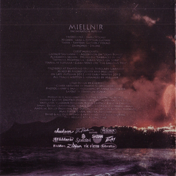 Miellnir : Incineration Astern (CD, Album)