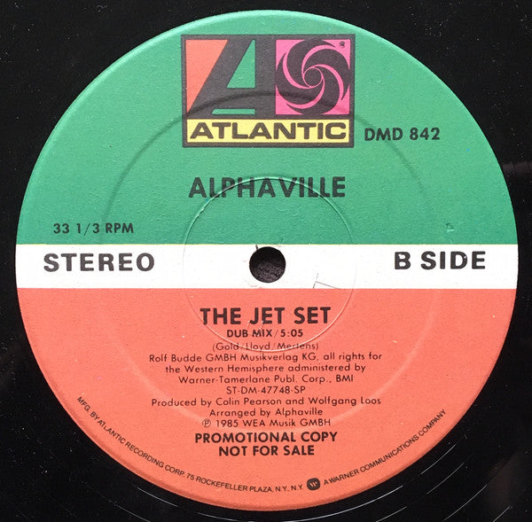 Alphaville : The Jet Set (12", Promo)