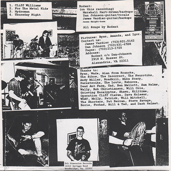 Rodent (4) / The Incorrect : Rodent / It Came From The Wet Spot (7")