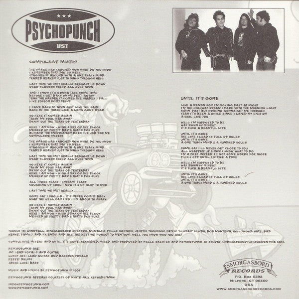 Windfall (5) / Psychopunch : Windfall / Psychopunch (7", EP, Blu)