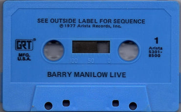 Barry Manilow : Live (Cass, Album, Blu)