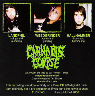 Cannabis Corpse : Blunted At Birth (CD, Album)