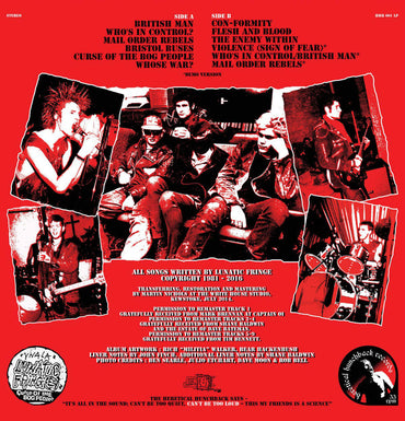 Lunatic Fringe (2) : Eggsistential Crisis. Studio Recordings 1981-1984 (LP, Comp, Ltd)